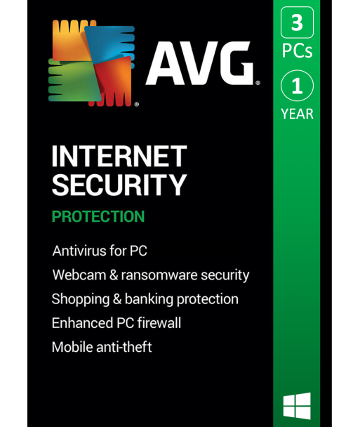 AVG Internet Security 2021 - 3PC | 1 Year
