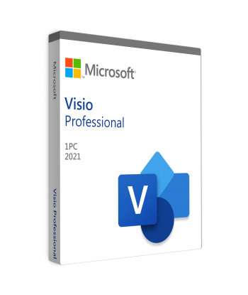Visio Professional 2021 Retail ESD License For 1 User on 1 Windows Device