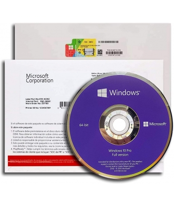 Windows 10 Pro DSP / OEM License For 1 User (DVD Pack)