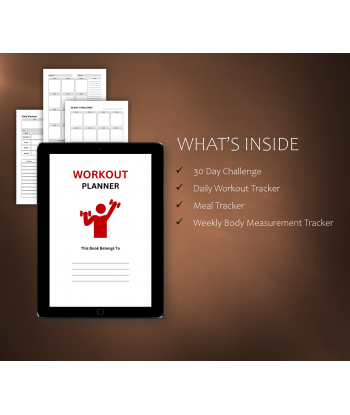 12 Week Workout Planner (Printable PDF - Instant Download)