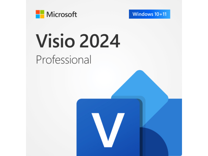 Visio Professional 2024 Retail ESD License For 1 User on 1 Windows Device