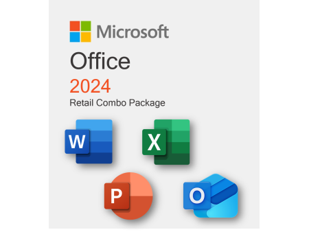 Office 2024 Retail Combo Package - 4 Separate ESD Licenses for 1 User | Windows PC