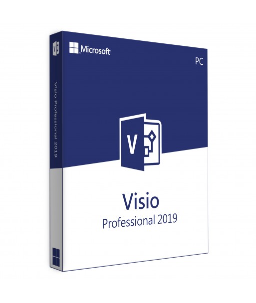 Visio Professional 2019 Retail License For 1 User on 1 Windows Device