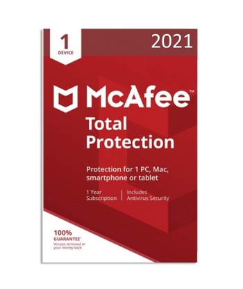 McAfee Total Protection 2021 - 1 Device | 1 Year