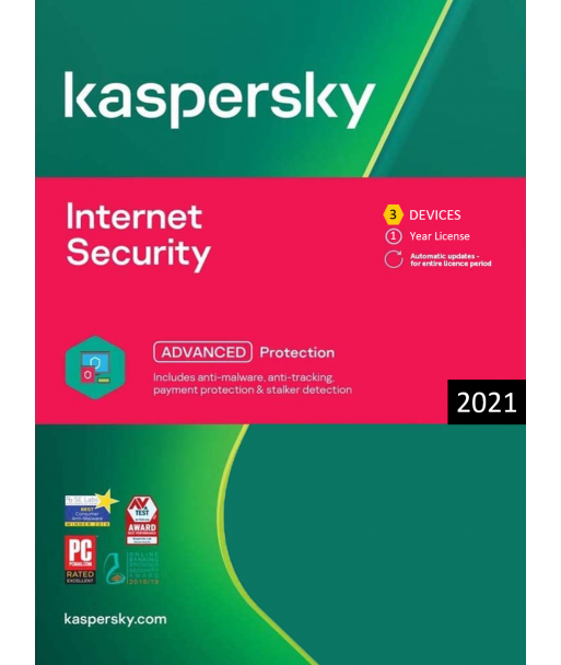 Kaspersky Internet Security 2021 - 3 Devices | 1 Year license