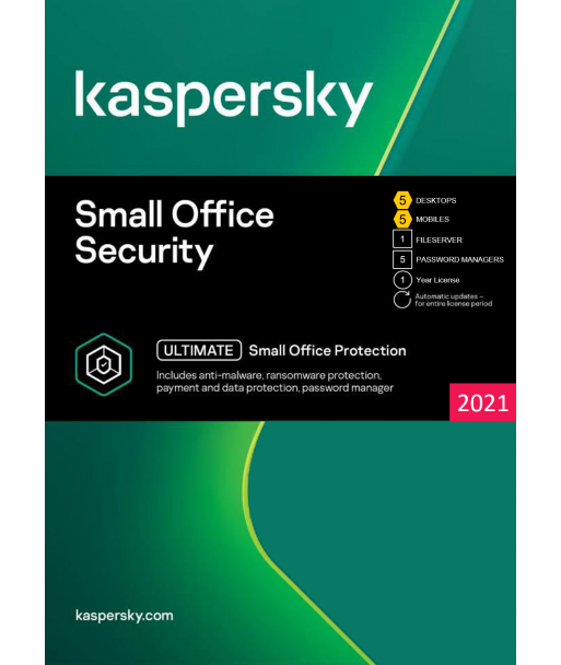 Kaspersky Small Office Security 2021 - 5 Devices | 1 Year license