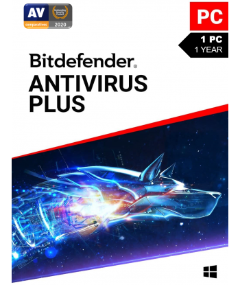 Bitdefender Antivirus Plus 2021 - 1PC |1 Year