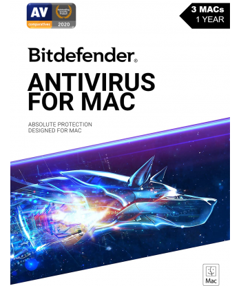 Bitdefender Antivirus for MAC - 2021 - 3MACs | 1 Year