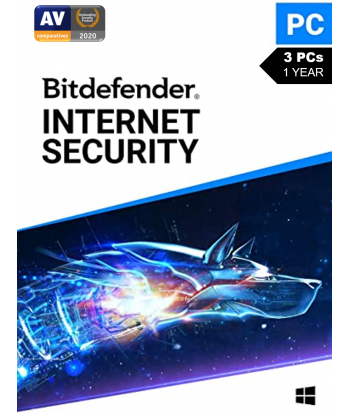 Bitdefender Internet Security 2021 - 3PC | 1 Year