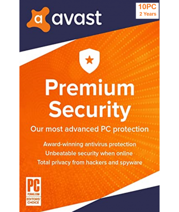 Avast Premium Security 2021 - 10PCs | 2 Years